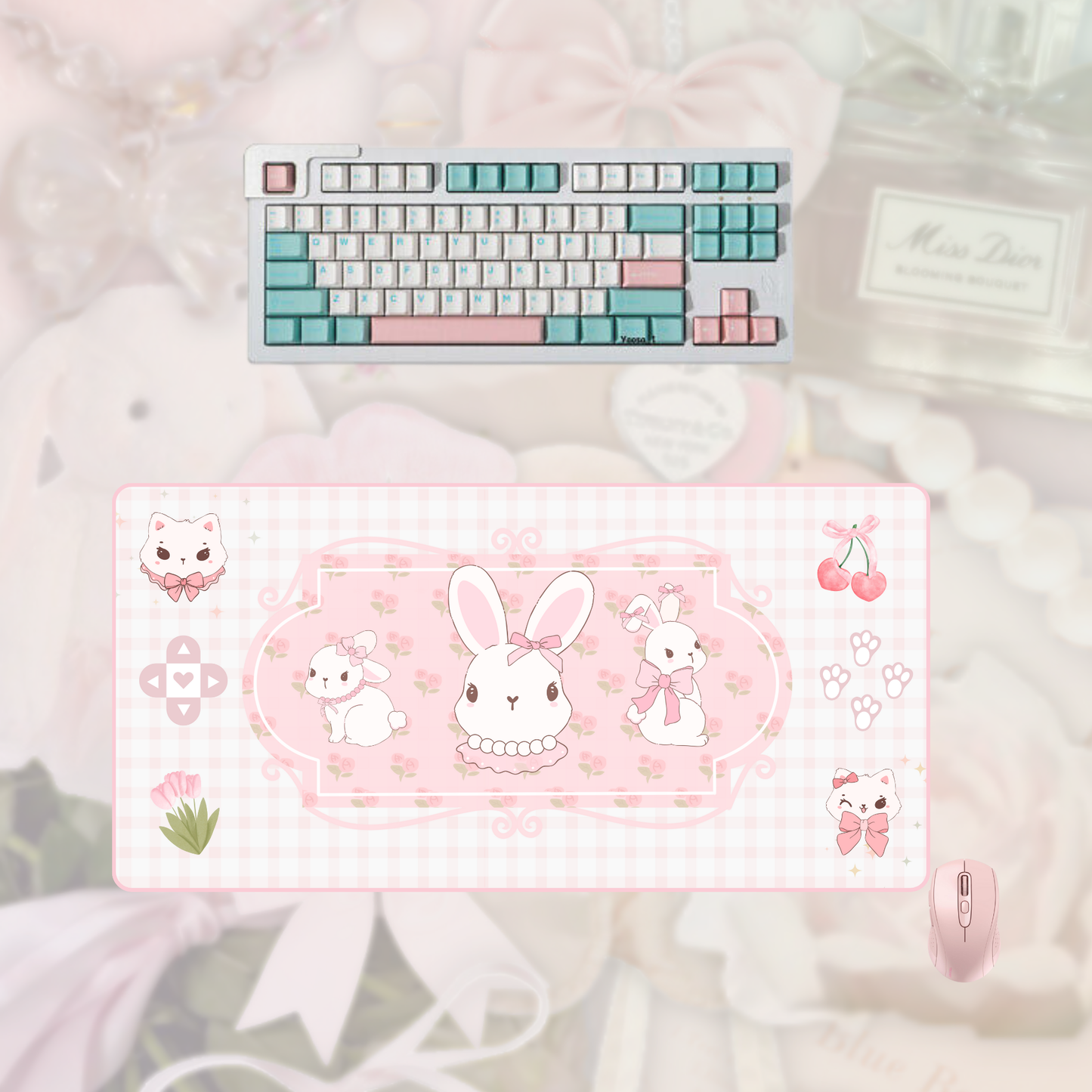 Coquette Bunny Mousepad