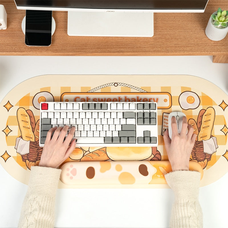 Cozy Bakery Cats Mousepad