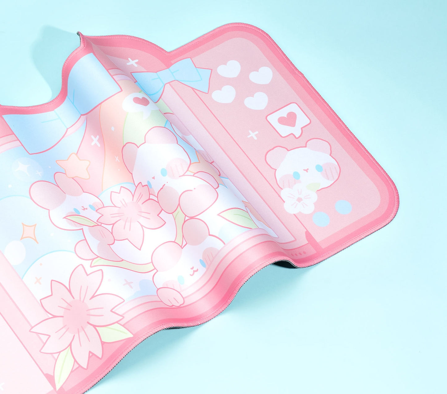 Kawaii Sakura Bunnies Mousepad