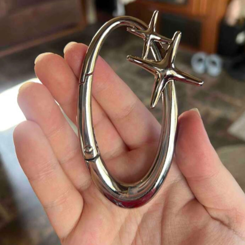 Cyber Y2K Carabiner Keychain