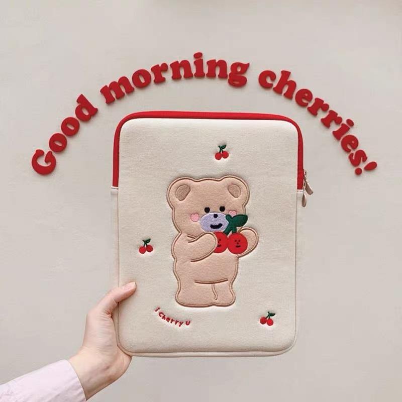 Cherry Bear Sleeve Case - Momo Babe