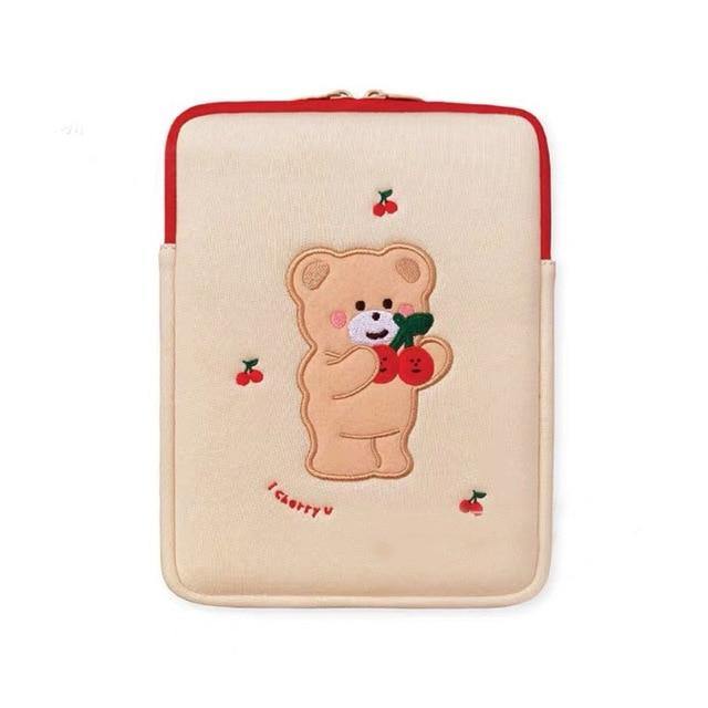 Cherry Bear Sleeve Case - Momo Babe