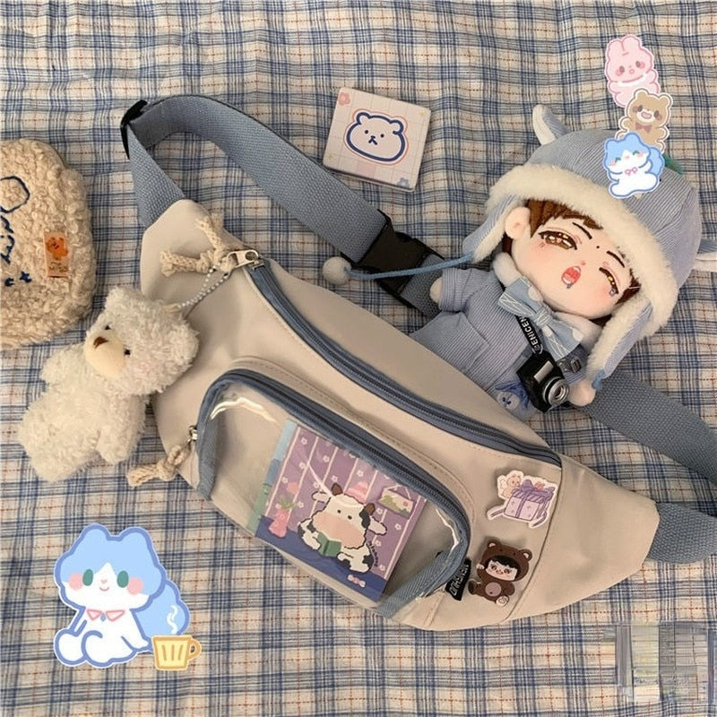 Kawaii Canvas Fanny Pack