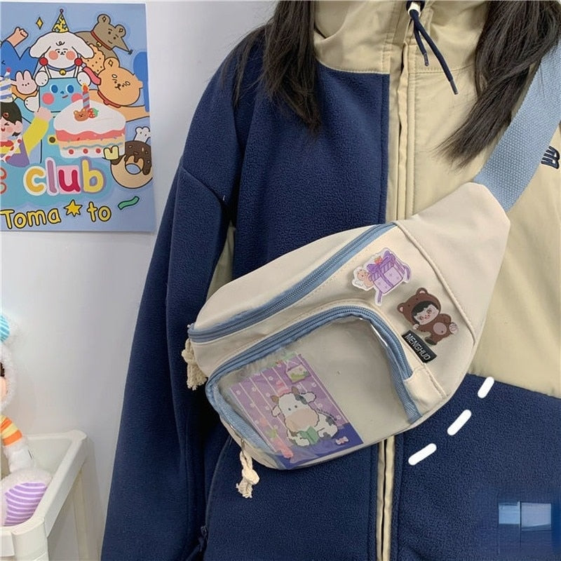 Kawaii Canvas Fanny Pack