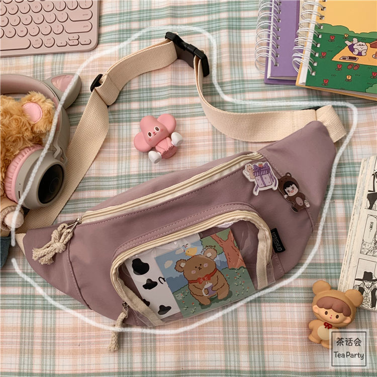 Kawaii Canvas Fanny Pack