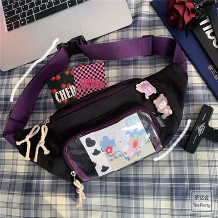 Kawaii Canvas Fanny Pack