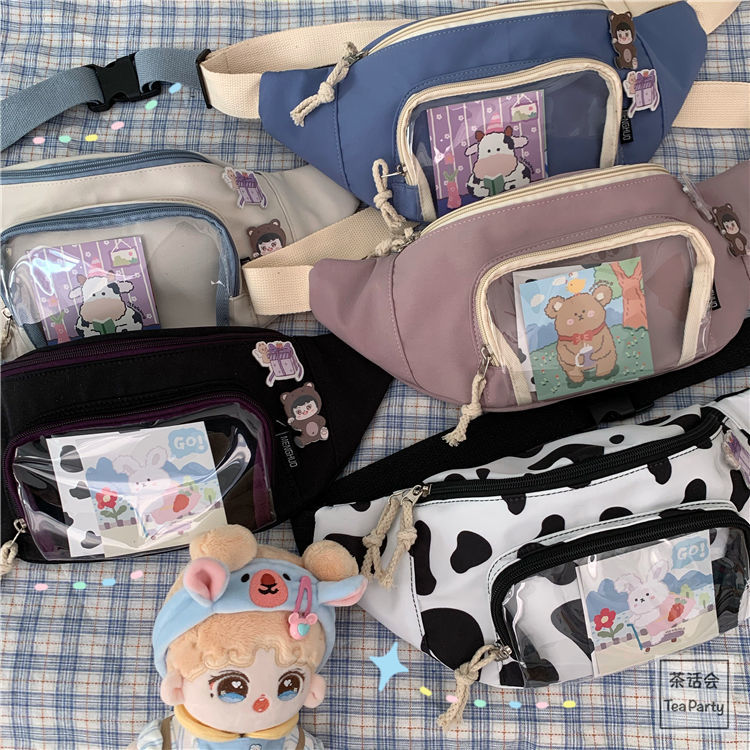 Kawaii Canvas Fanny Pack