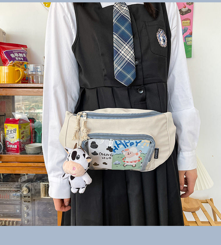 Kawaii Canvas Fanny Pack