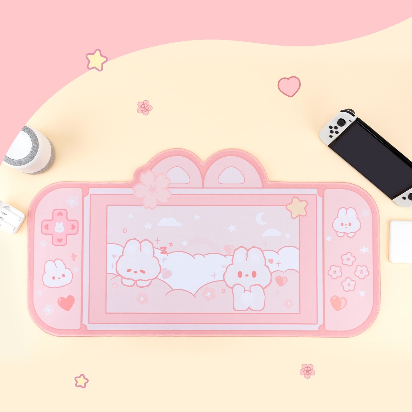 Kawaii Cloud Bunnies Mousepada