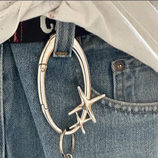 Cyber Y2K Carabiner Keychain