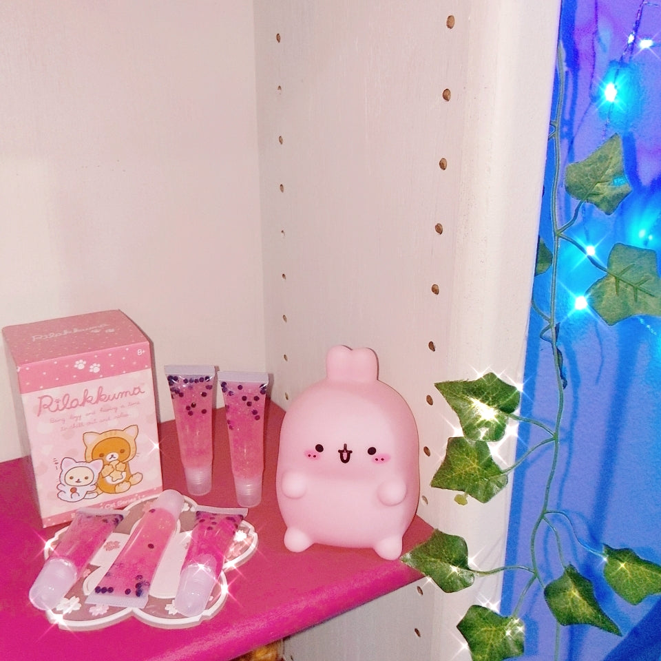 Kawaii Pink Matcha Boba Vegan Lipgloss - U.S. SHIPPING ONLY