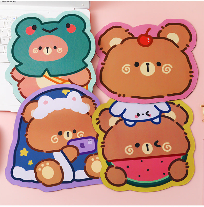 Small Gamer Girl Bear Mousepad