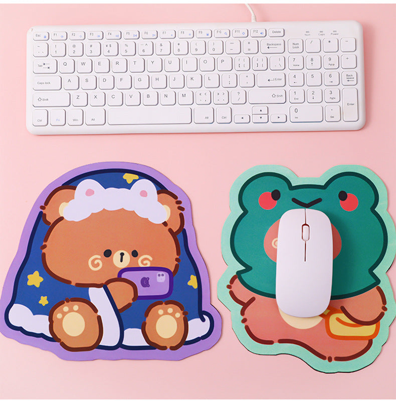 Small Gamer Girl Bear Mousepad