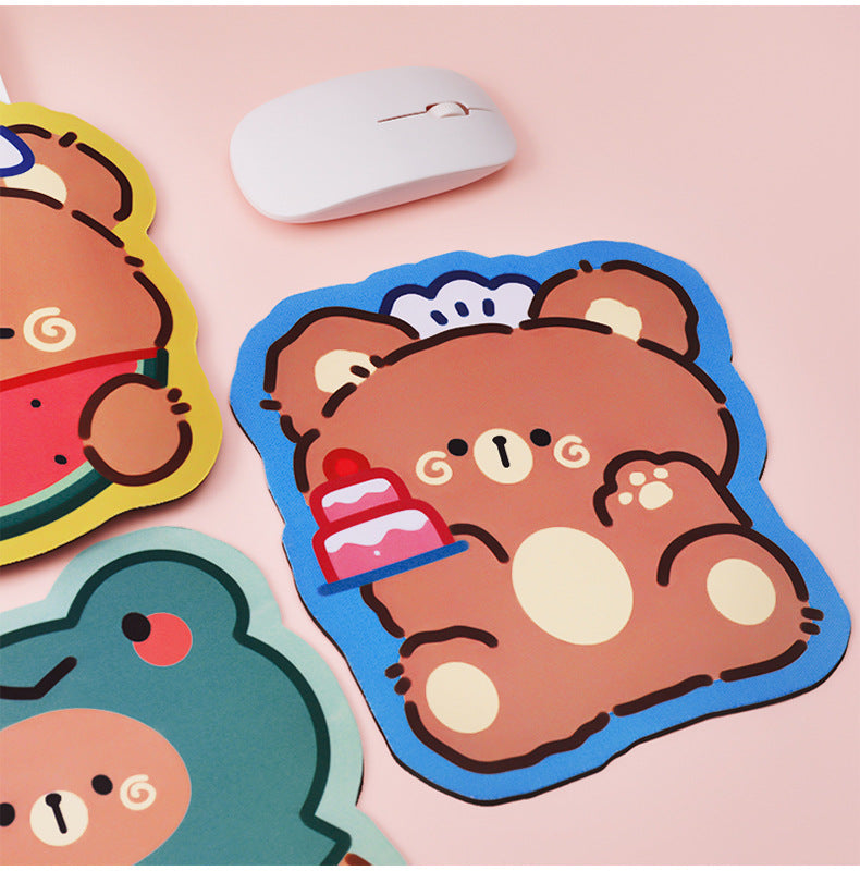 Small Gamer Girl Bear Mousepad