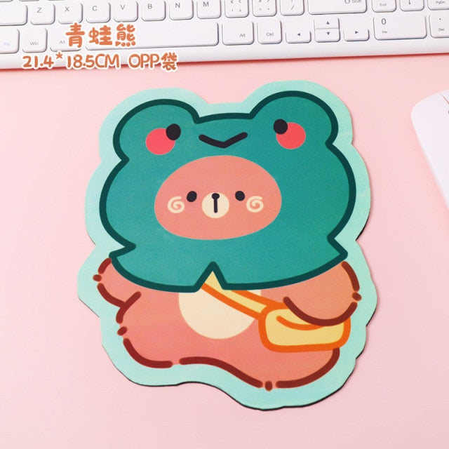 Small Gamer Girl Bear Mousepad