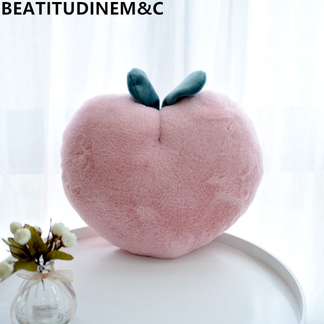 Peach Pink Pillow Cushion Plush